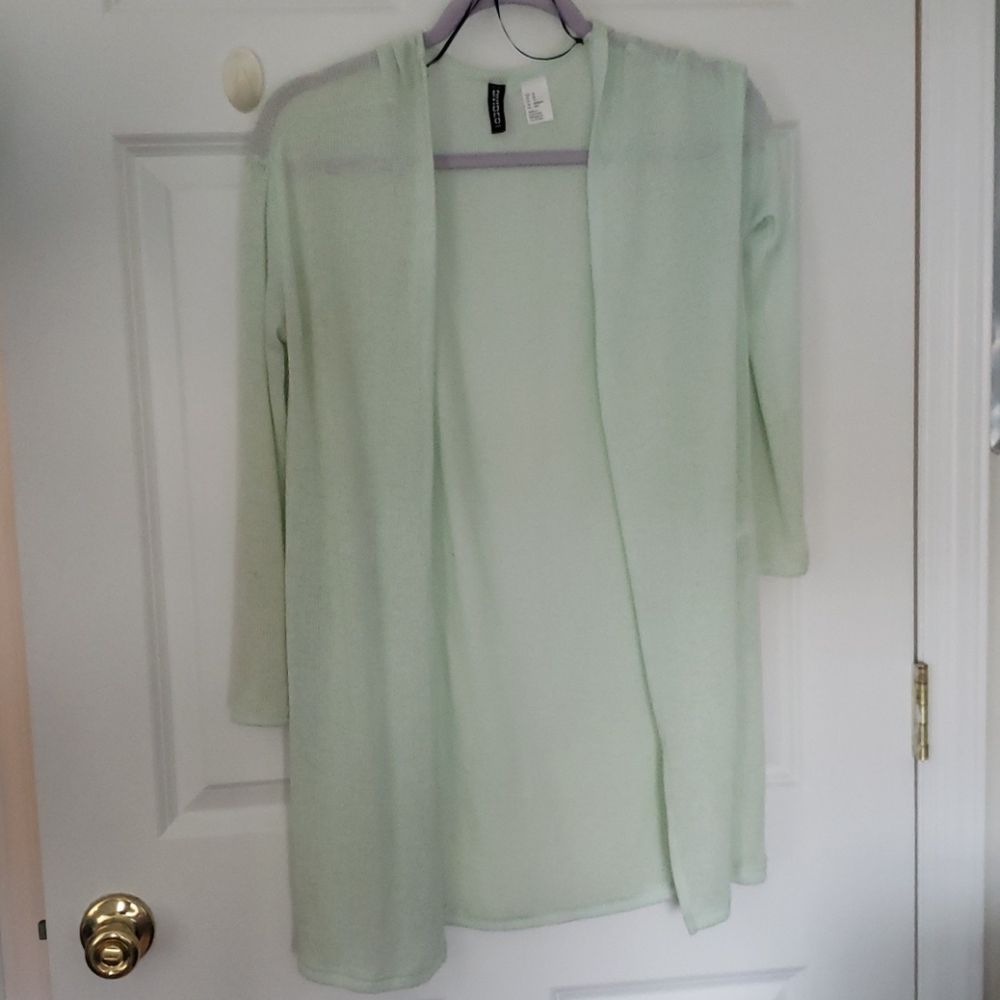 Viscose & polyester long sleeve cardigan sz XS
